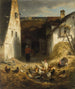 Chicken Farming Painting in the Dachau Region - Albert Kappis — artwork view
