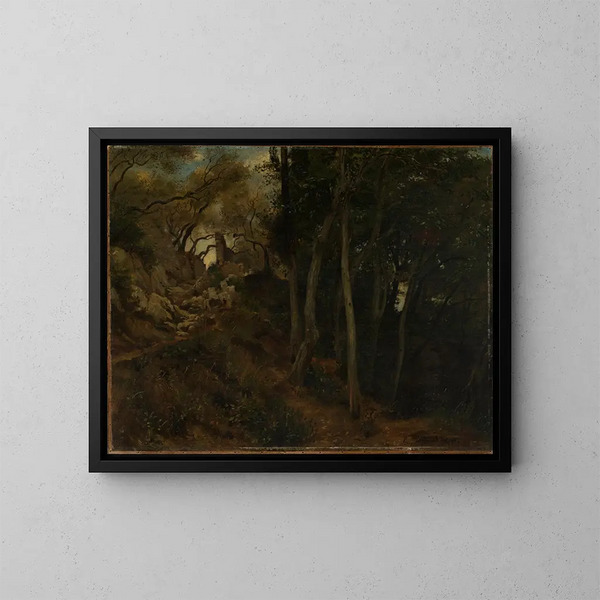 Landschaft bei Lerici - Albert Lang — gerahmtes Bild an der Wand