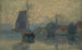 Bords de la Schie, Delft, fog effect - Albert Lebourg — artwork view