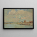 Entrance of the port - Albert Lebourg — framed artwork on a wall