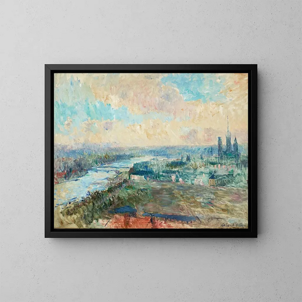 Die Seine in Rouen - Albert Lebourg — gerahmtes Bild an der Wand