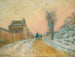 La carrozza nella neve sulla strada di Montgargan - Albert Lebourg — vista dell’opera