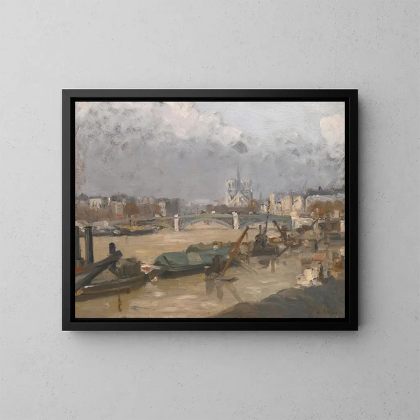 Le chevet de Notre-Dame - Albert Lebourg — gerahmtes Bild an der Wand