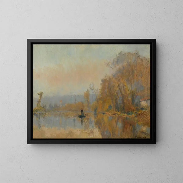 Der Passagier - Albert Lebourg — gerahmtes Bild an der Wand