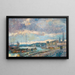 Le Port de Rouen - Albert Lebourg — gerahmtes Bild an der Wand