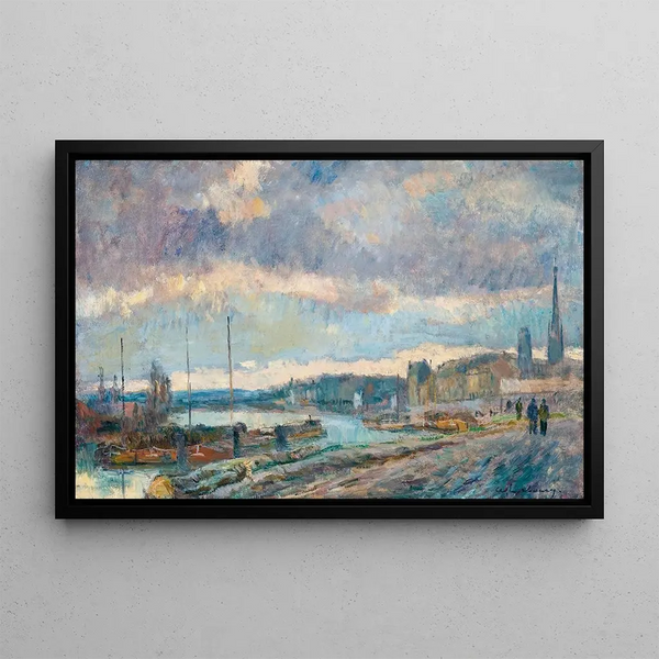 Le Port de Rouen - Albert Lebourg — quadro incorniciato alla parete