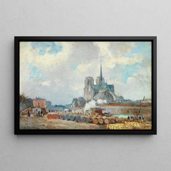 Notre-Dame de Paris - Albert Lebourg — quadro incorniciato alla parete