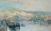 Péniche e riva della Senna animate vicino a Rouen - Albert Lebourg — vista dell’opera