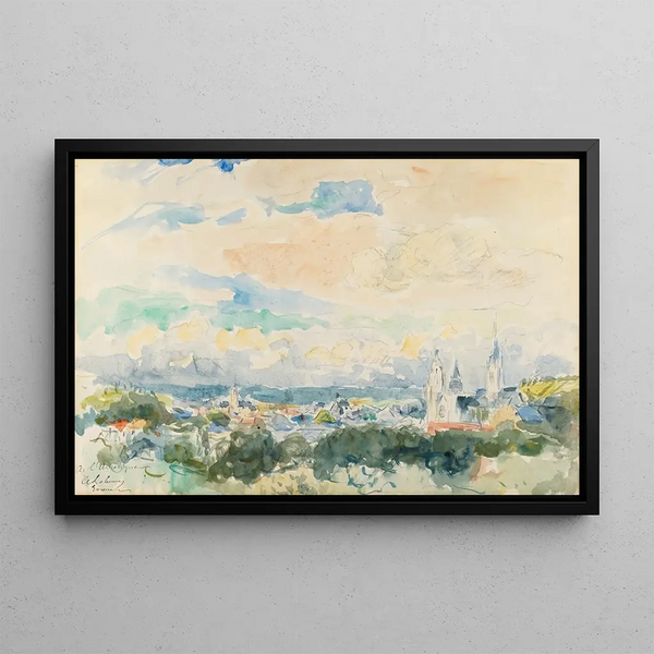Albert Lebourg - Sketch Of A Village.webp