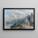 Tempo di pioggia - Albert Lebourg — quadro incorniciato alla parete