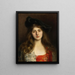 Ritratto di una giovane donna - Albert Lynch — quadro incorniciato alla parete