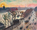 Parigi, Quai du Louvre, Sole d'inverno - Albert Marquet — vista dell’opera