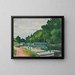 Poissy und die Flaggen - Albert Marquet — gerahmtes Bild an der Wand