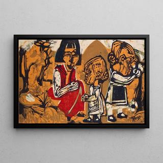 Albert Mller - Anna Mller mit Judith und Kaspar.webp