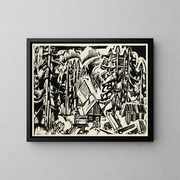 Sgemhle - Albert Müller — gerahmtes Bild an der Wand