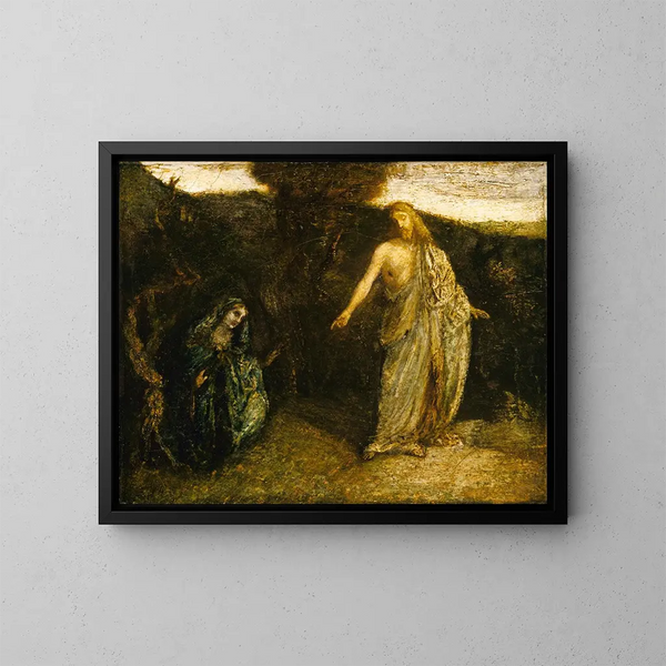 Il Cristo che appare a Maria - Albert Pinkham Ryder — quadro incorniciato alla parete
