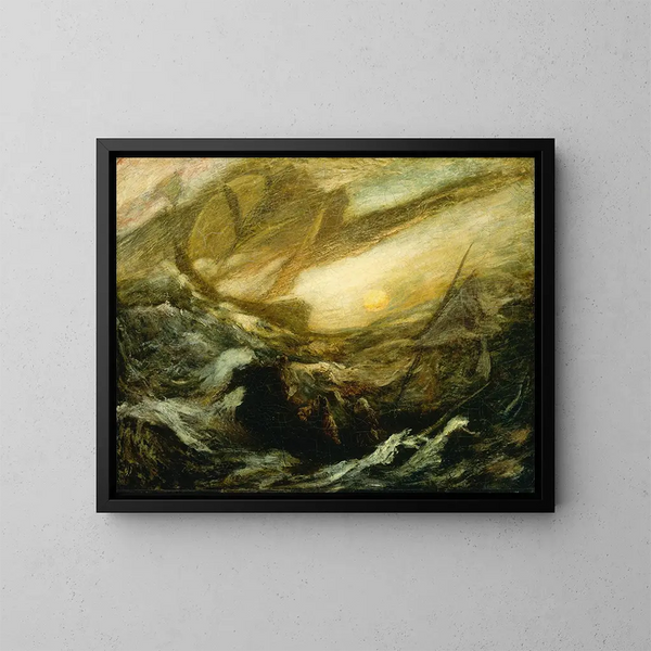 Le Vaisseau fantôme - Albert Pinkham Ryder — quadro incorniciato alla parete