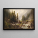 Mountain Stream Painting - Albert Rieger — framed artwork on a wall