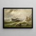 Station Lhootse at the North Sea - Albert Rieger — framed artwork on a wall