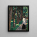 Donna nel parco - Albert Weisgerber — quadro incorniciato alla parete