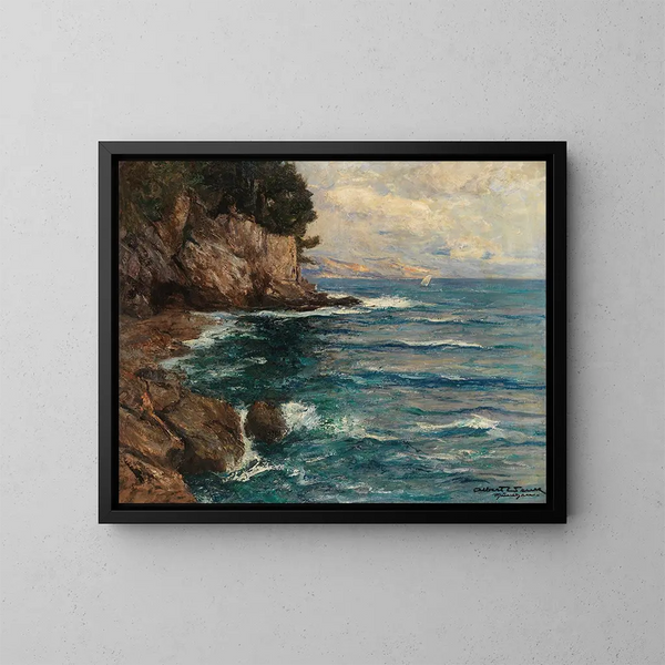 Rochers de Capri - Albert Wenk — gerahmtes Bild an der Wand