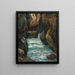 in the Gorges of Partnach near Partenkirchen - Albert Wenk — framed artwork on a wall