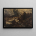 Sturm in den Hochalpen - Albert Zimmermann — gerahmtes Bild an der Wand