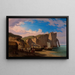 Vue du Cap d'Antifer à Étretat, Normandie - Albert Camus — gerahmtes Bild an der Wand