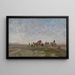 Karawane in der Wüste - Alberto Pasini — gerahmtes Bild an der Wand