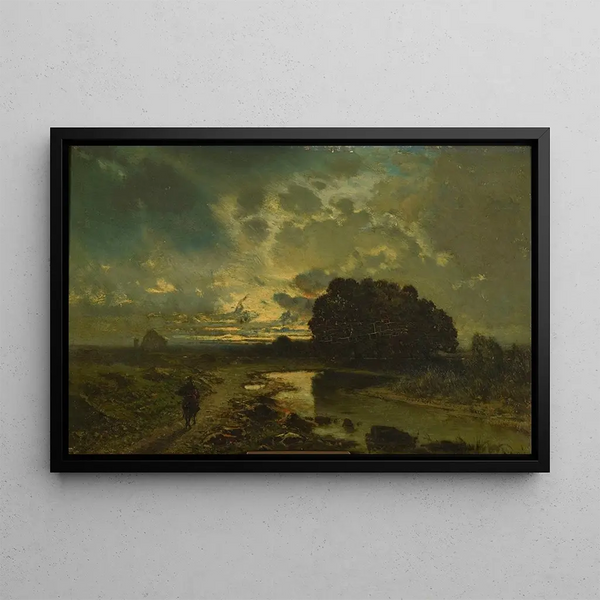 Alberto Pasini - Paysage avec cours deau.webp