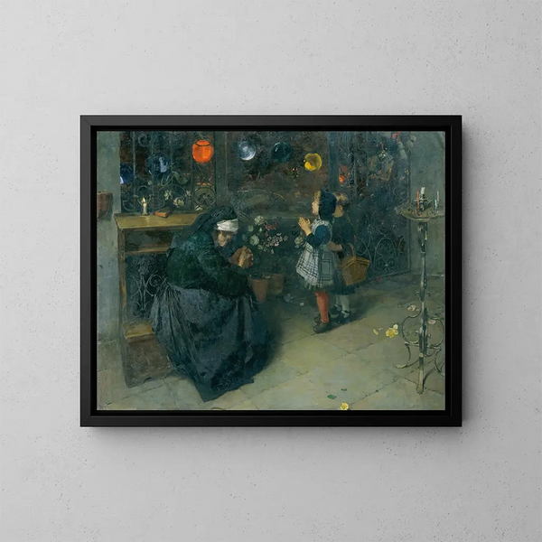 Vendredi santo - Albin Egger-Lienz — quadro incorniciato alla parete