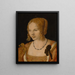 Ritratto di una giovane donna veneziana - Albrecht Dürer — quadro incorniciato alla parete