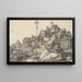 Saint Antoine lisant - Albrecht Dürer — quadro incorniciato alla parete