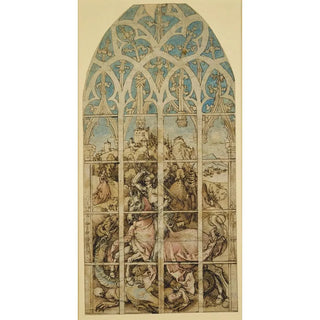 Albrecht Drer - Sketch for a Glass Painting with St George.webp