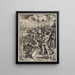 Der Märtyrertod der heiligen Katharina von Alexandria - Albrecht Dürer — gerahmtes Bild an der Wand