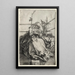 La Vierge et l'Enfant sur un banc herbeux - Albrecht Dürer — quadro incorniciato alla parete