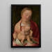 Riproduzione del dipinto La Vierge et l'Enfant - Albrecht Dürer