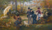 Il pittore en plein air nella foresta di Fontainebleau - Alcide Théophile Robaudi — vista dell’opera