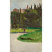 Reproduktion des Gemäldes Skizze der Villa d'Este in Tivoli - Aleksander Gierymski