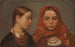 Köpfe zweier junger Mädchen - Aleksander Kotsis — Ansicht des Kunstwerks