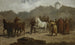 Horse Market Painting - Aleksander Kotsis — artwork view