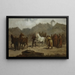Horse Market Painting - Aleksander Kotsis — framed artwork on a wall