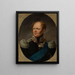 Portrait of Tsar Alexander I - Aleksander Ludwik Molinari — framed artwork on a wall