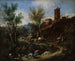 Paesaggio con zingari e lavandaie - Alessandro Magnasco — vista dell’opera