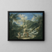 Il Battesimo di Cristo - Alessandro Magnasco — quadro incorniciato alla parete