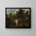 Landschaft mit Hirschjagd - Alexander Keirincx — gerahmtes Bild an der Wand