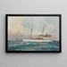 Der Dampf-Yacht Suzum unter der Flagge der Kaiserlich und Königlich Yacht Squadron - Alexander Kircher — gerahmtes Bild an der Wand