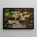 Anatre nell'acqua senza sole - Alexander Koester — quadro incorniciato alla parete