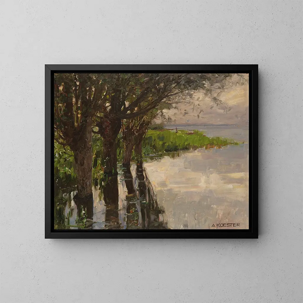 Reichenau, Weiden am See, sole - Alexander Koester — quadro incorniciato alla parete