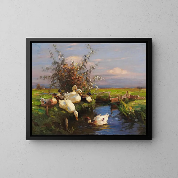 Sept anatre nel fossato - Alexander Koester — quadro incorniciato alla parete